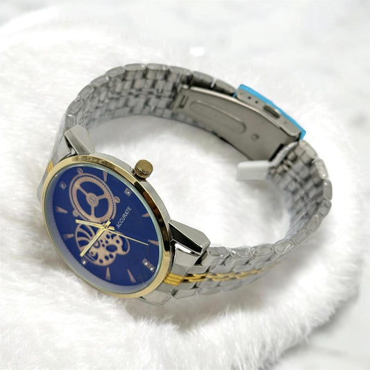 Men's Square Stainless Steel Chronograph Watch - 1 Pc