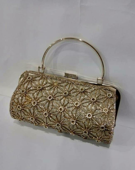 Fancy Stone Work Clutch