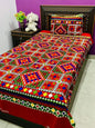 2 Pcs Crystal Cotton Printed Single Bedsheet