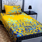 2 Pcs Crystal Cotton Printed Single Bedsheet