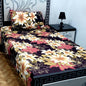 2 Pcs Crystal Cotton Printed Single Bedsheet